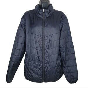 Marmot Black quilted soft shell jacket coat size Large